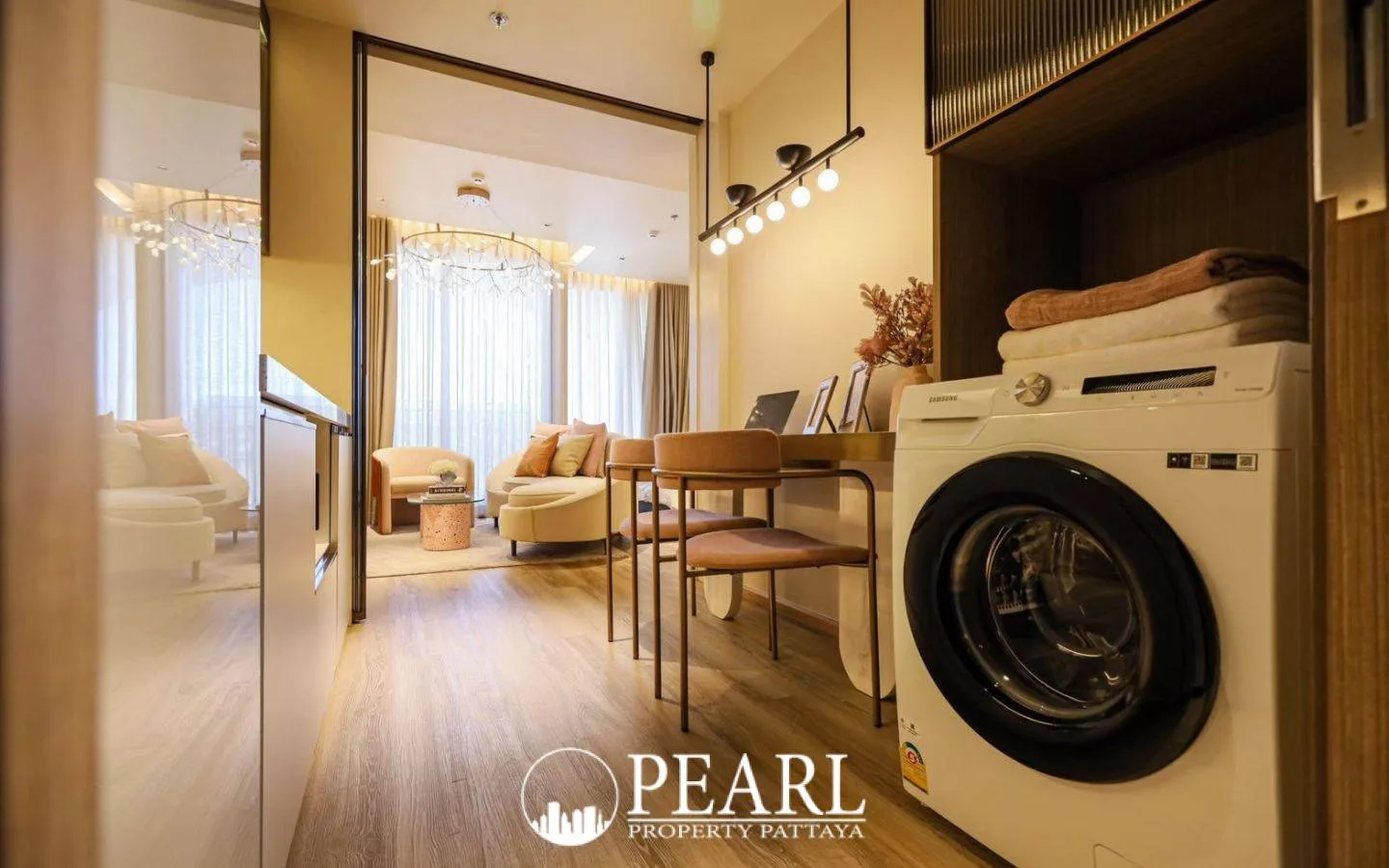 1 Bedroom Condo for Sale in Arom Jomtien sleek bathroom with shower