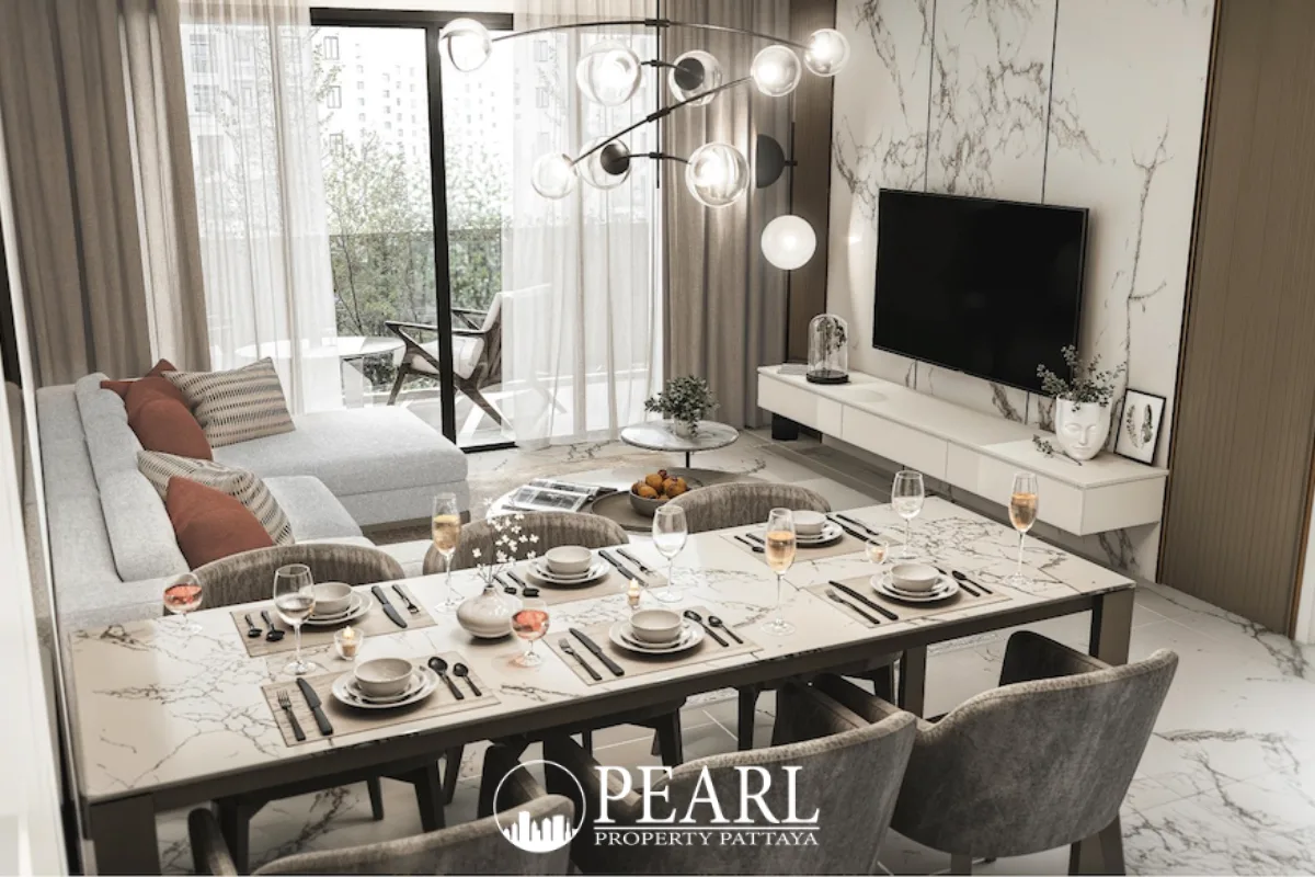 2 Bedroom Condo for Sale in Avenue Boutique Pattaya master bedroom with king-size bed