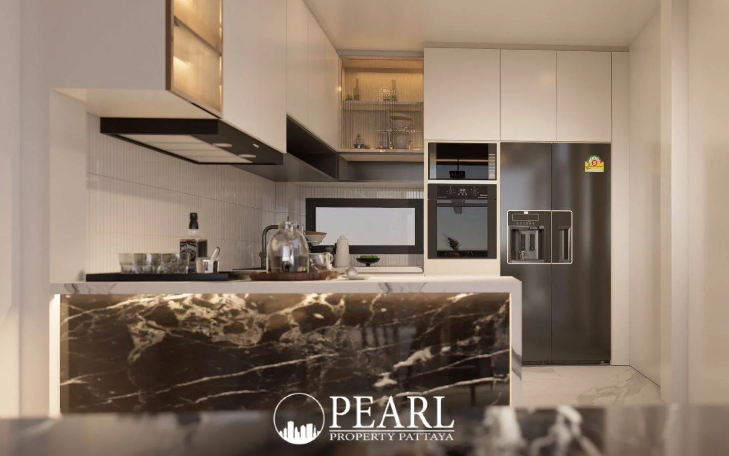 5 Bedroom Villa for Sale in Nong Prue modern kitchen with island