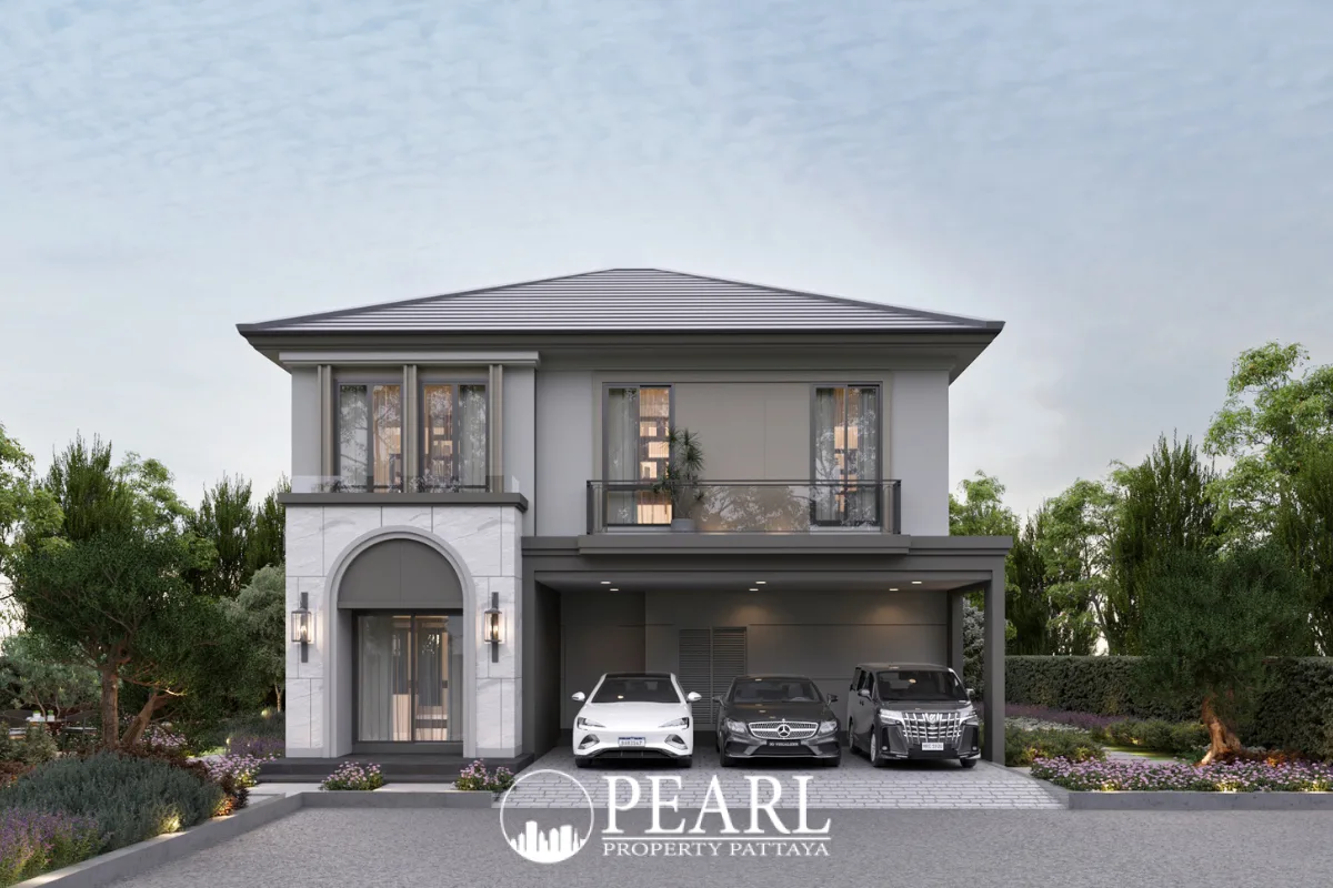 3 Bedroom House for Sale in The Palm Pattaya Chaiyapornvitee 25 spacious living room