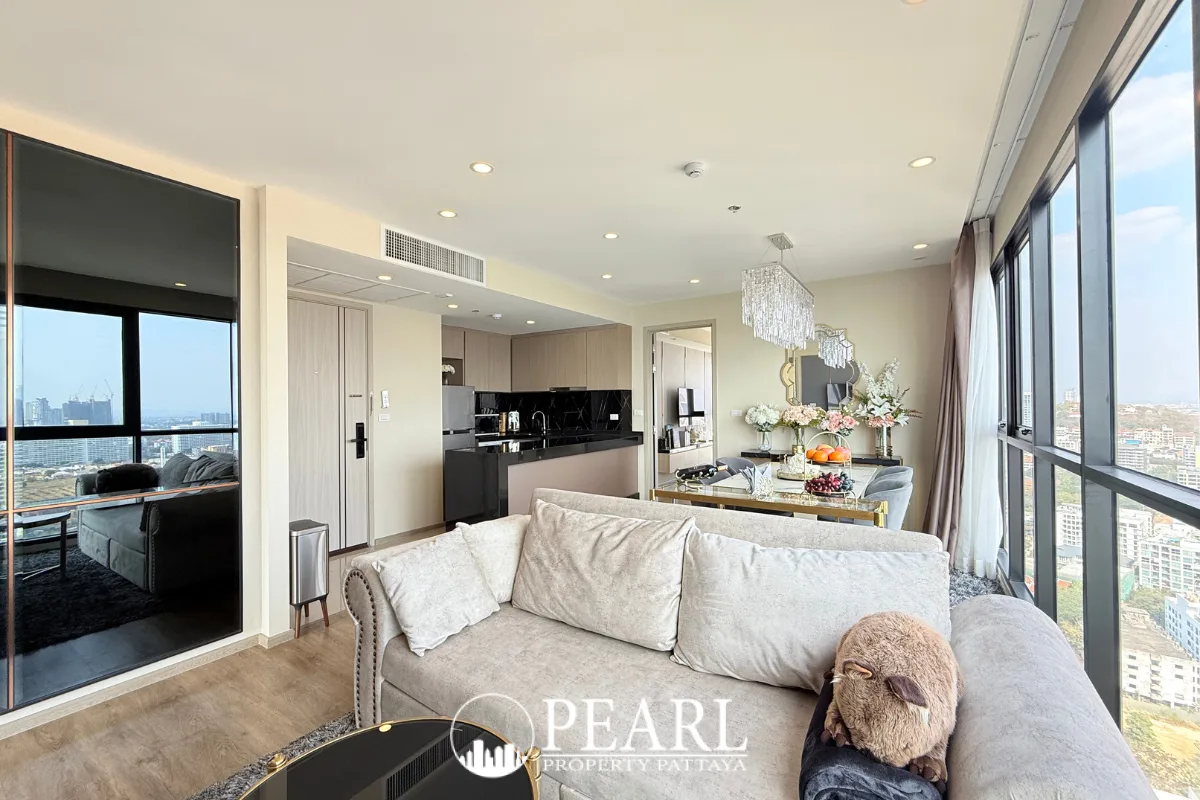 2 Bedroom Condo for Sale in The Panora Pattaya second bedroom with city view